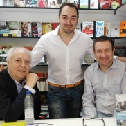 Con Eduardo Mendicutti y Nando J. López (2015)