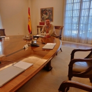 2019-11 presidiendo el gobierno